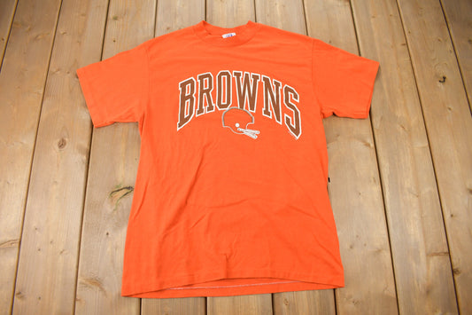 Vintage 1980s Cleveland Browns Logo 7 Graphic T-Shirt