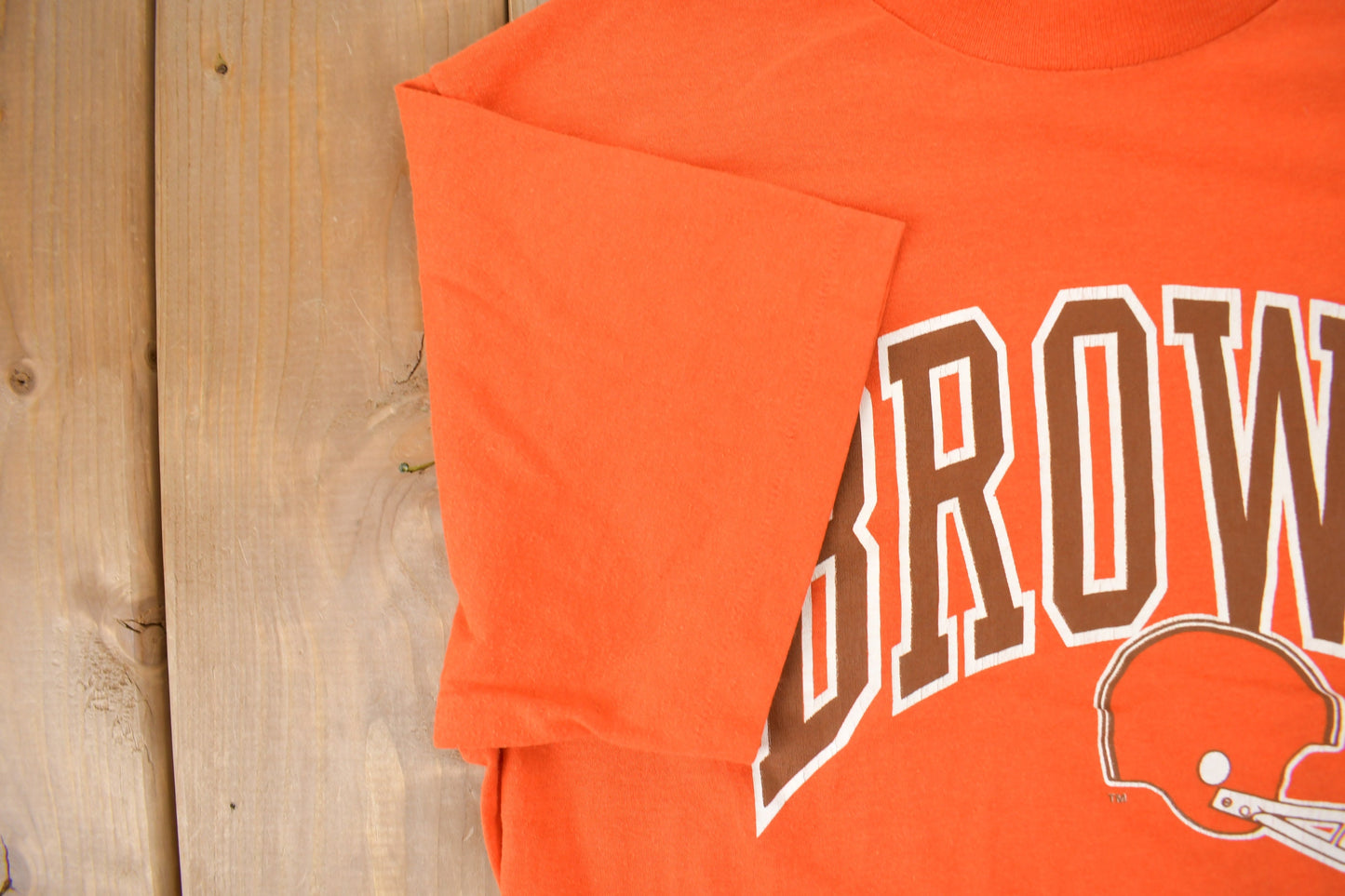 Vintage 1980s Cleveland Browns Logo 7 Graphic T-Shirt