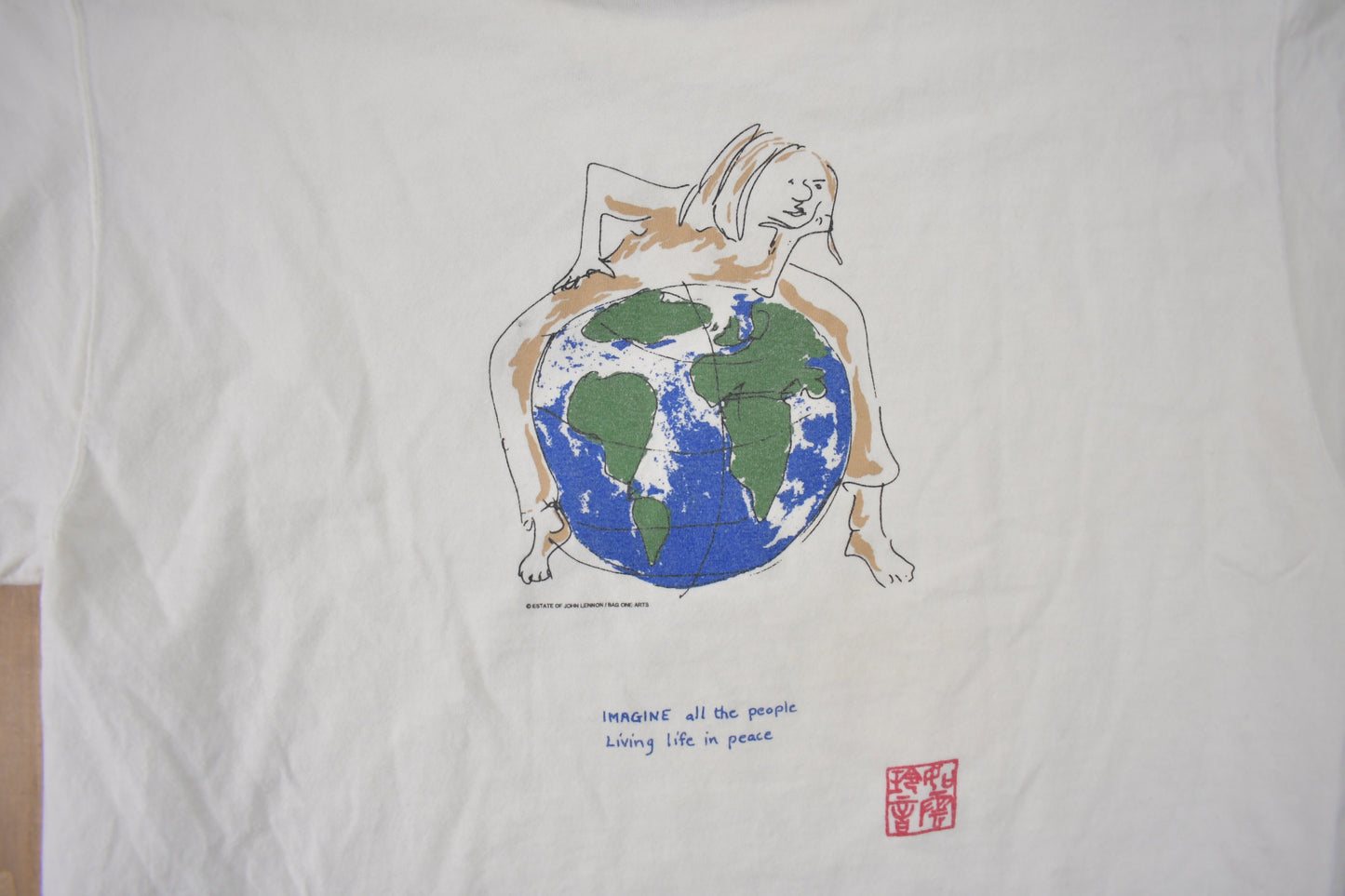 Vintage 1990s John Lennon Imagine World Peace T-shirt