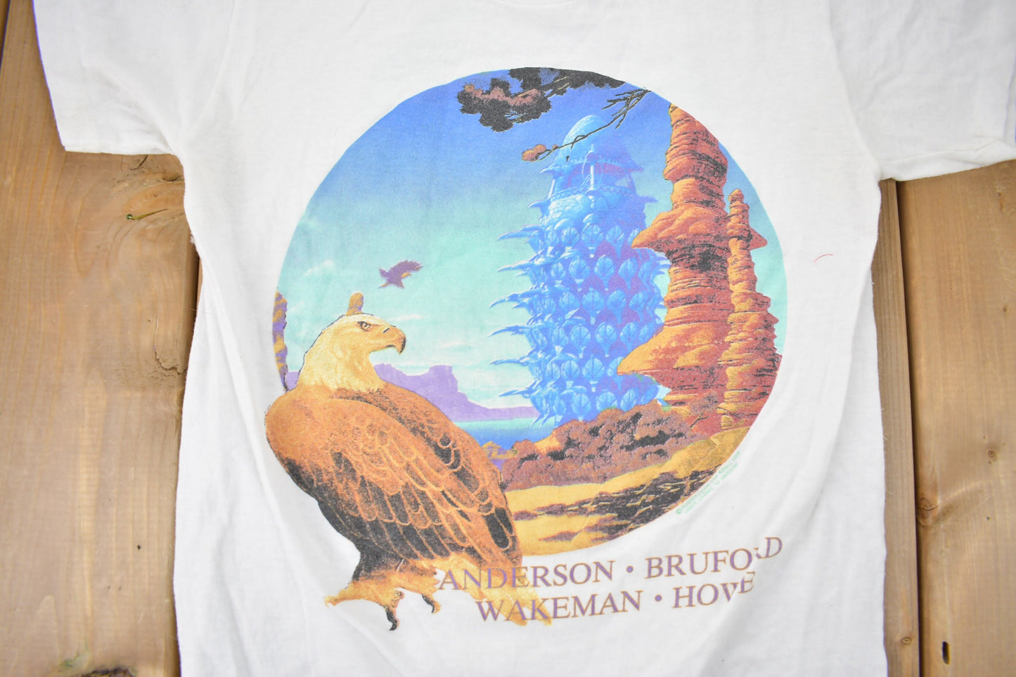 Vintage 1989 Anderson Bruford Wakeman Howe Tour Band T-shirt