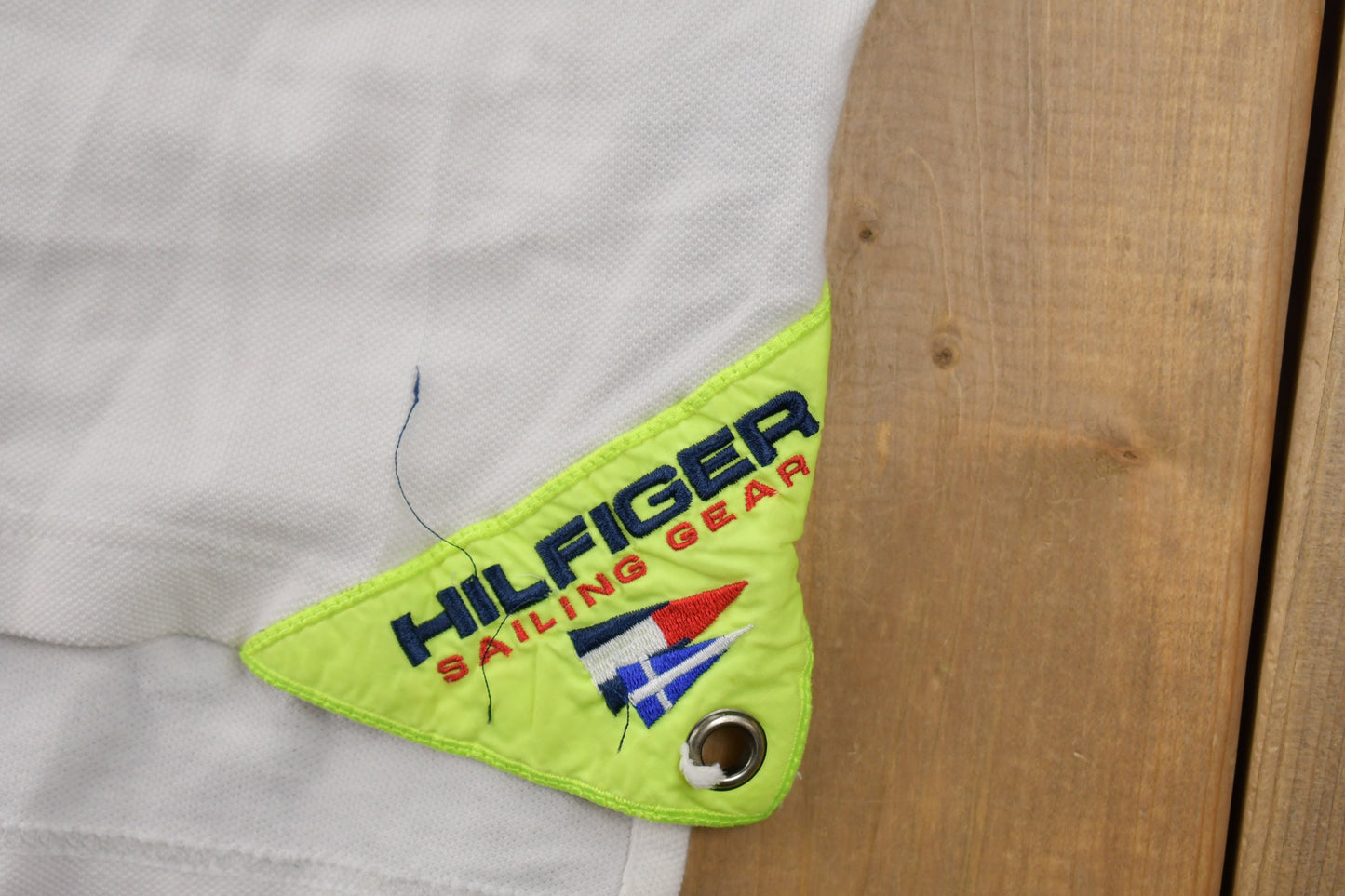 Vintage 1990s Tommy Hilfiger Sailing Gear Embroidered Polo T-Shirt