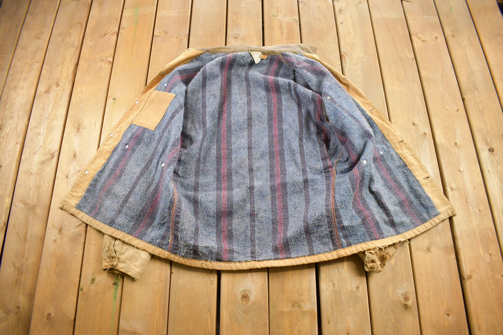 Vintage 1980s Carhartt Blanket Lined Chore Jacket