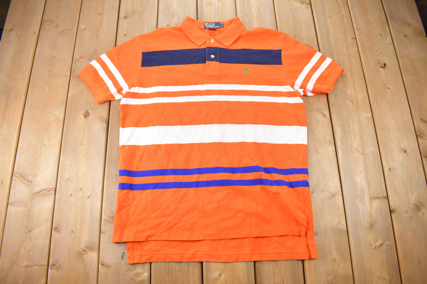 Vintage 1990s Polo Ralph Lauren Striped Polo Shirt