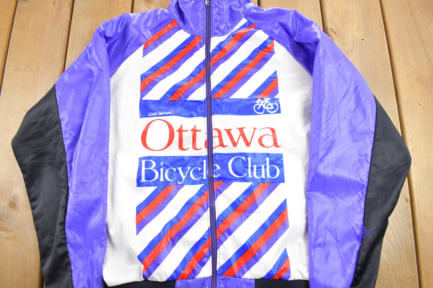 Vintage 1990s Louis Garner Ottawa Bicycle Windbreaker Jacket