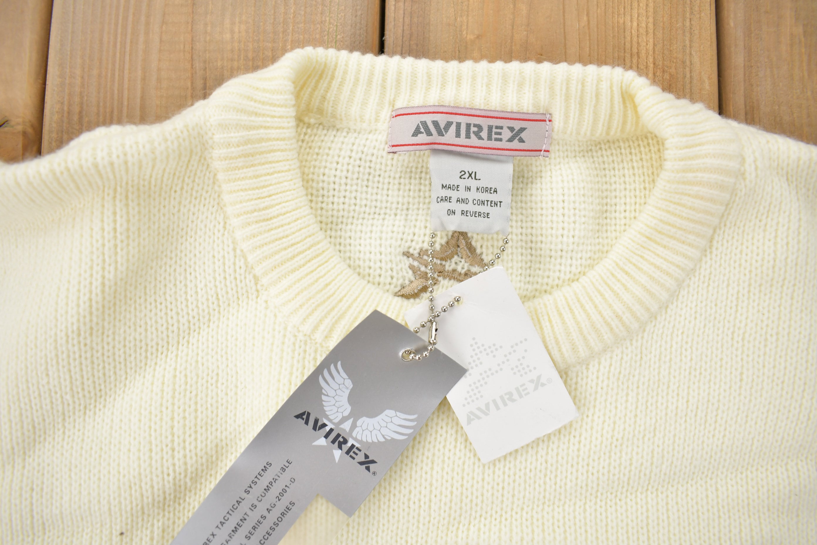 Vintage 1990s Deadstock Avirex Tuskegee Airmen Knit Sweater