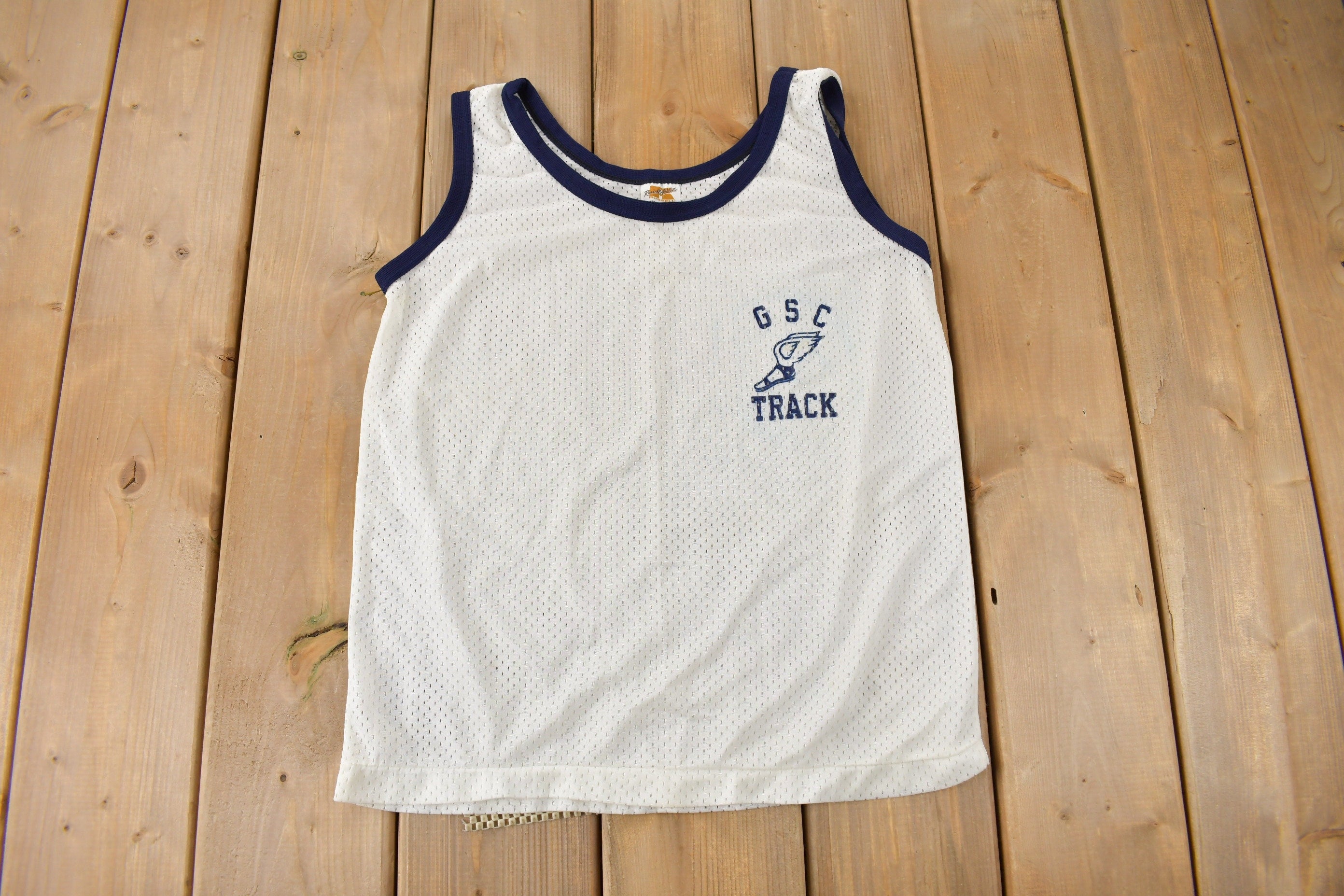 Vintage 1970s GSC Track Russell Athletics Women's Basketball Jersey Size 14