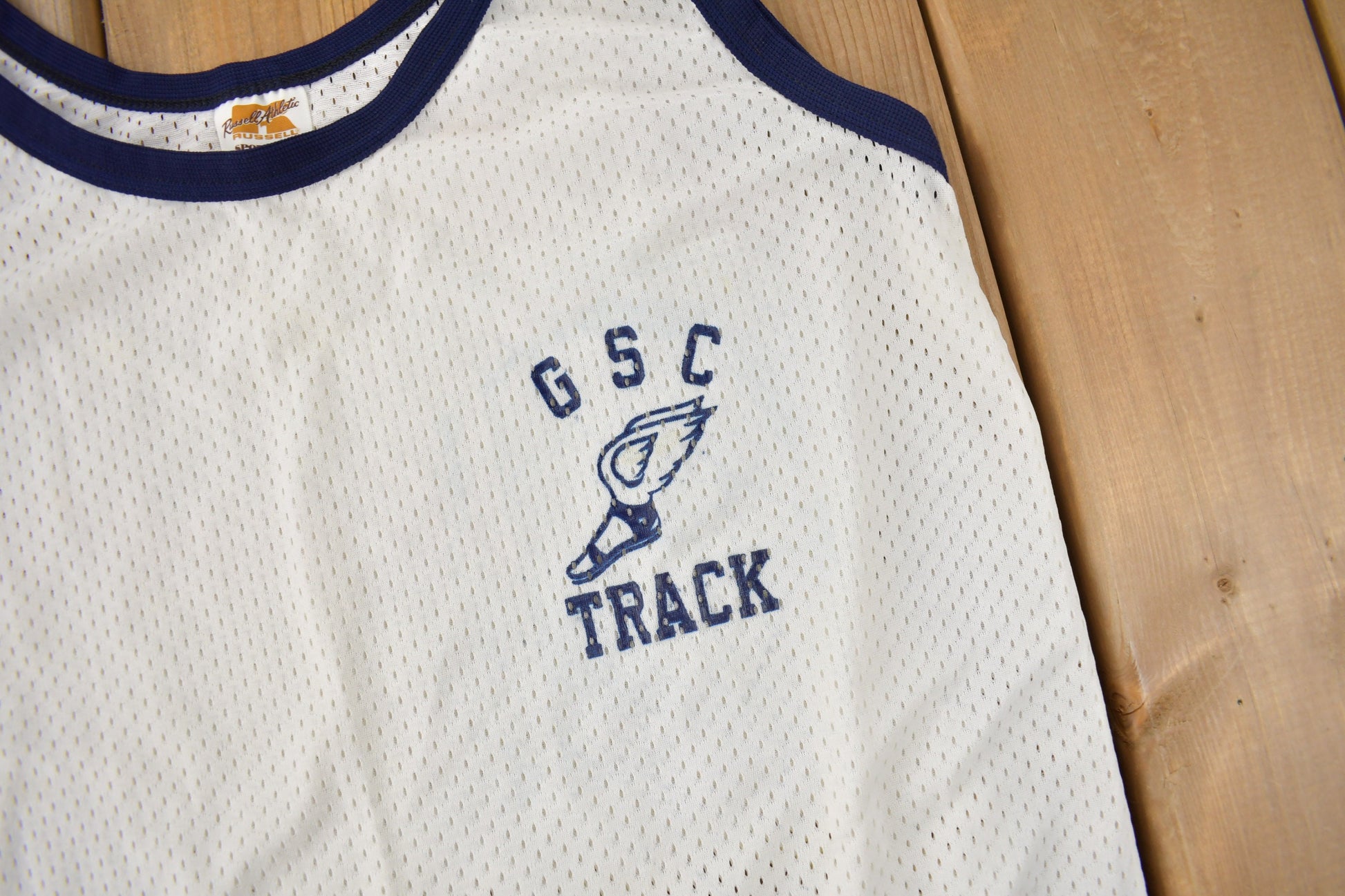 Vintage 1970s GSC Track Russell Athletics Women's Basketball Jersey Size 14