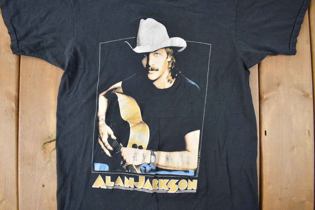 Vintage 1991 Alan Jackson Don't Rock The Jukebox Single Stitch Band Tee Made in Canada