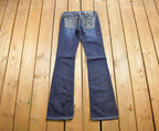 Vintage Y2K Miss Me Bedazzled Low Rise Jeans Size 26x34