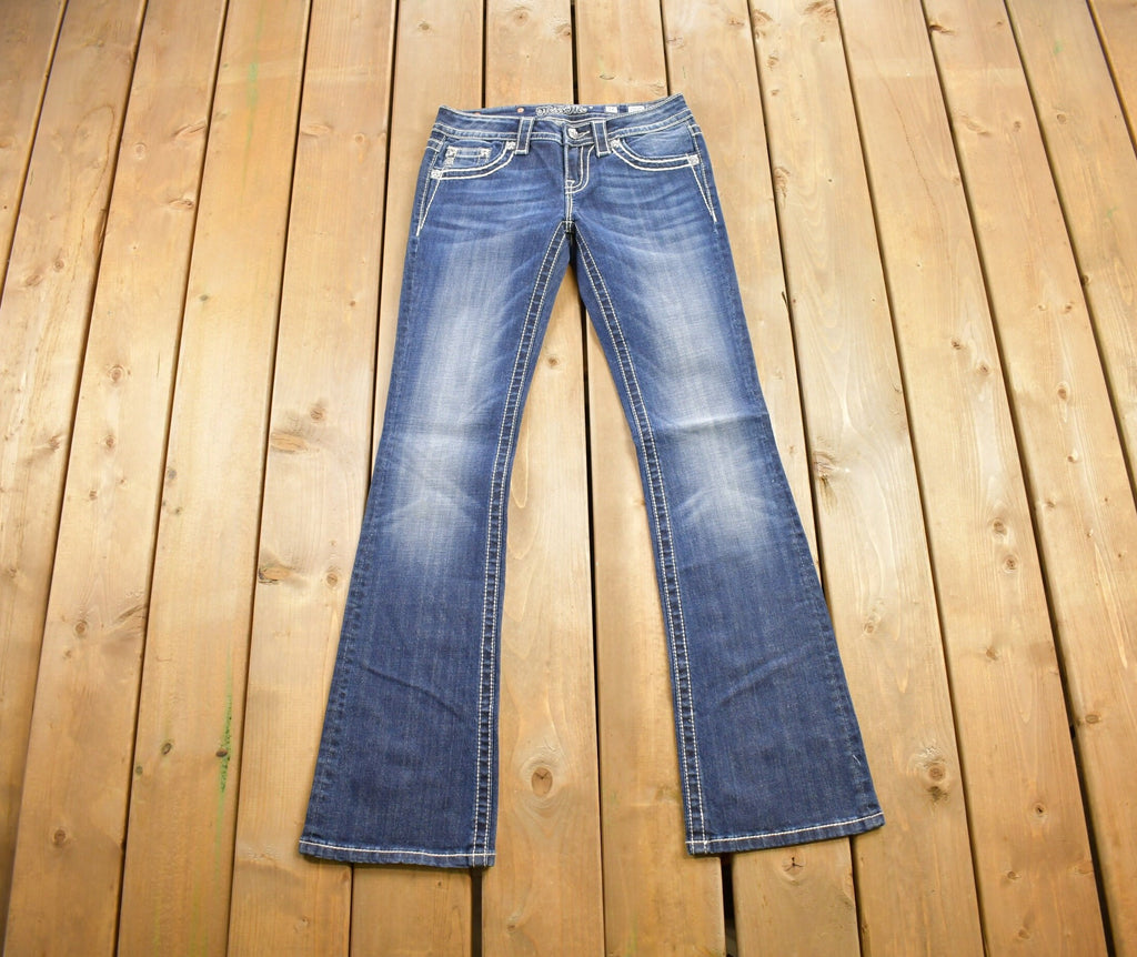 Vintage Y2K Miss Me Bedazzled Low Rise Jeans Size 26x33