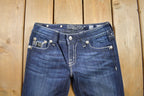 Vintage Y2K Miss Me Bedazzled Low Rise Jeans Size 26x33