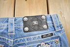 Vintage Y2K Miss Me Bedazzled Low Rise Jeans Size 26x33