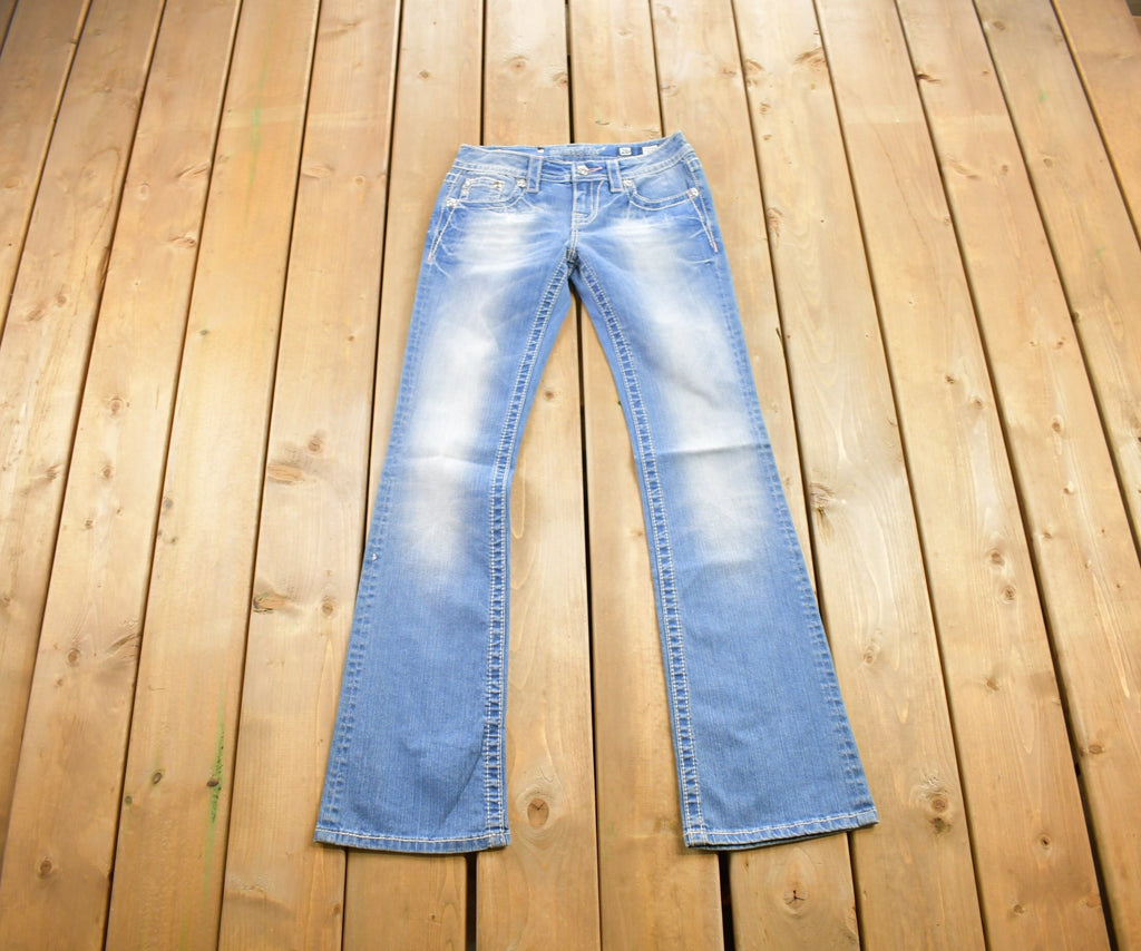 Vintage Y2K Miss Me Bedazzled Low Rise Jeans Size 26x33