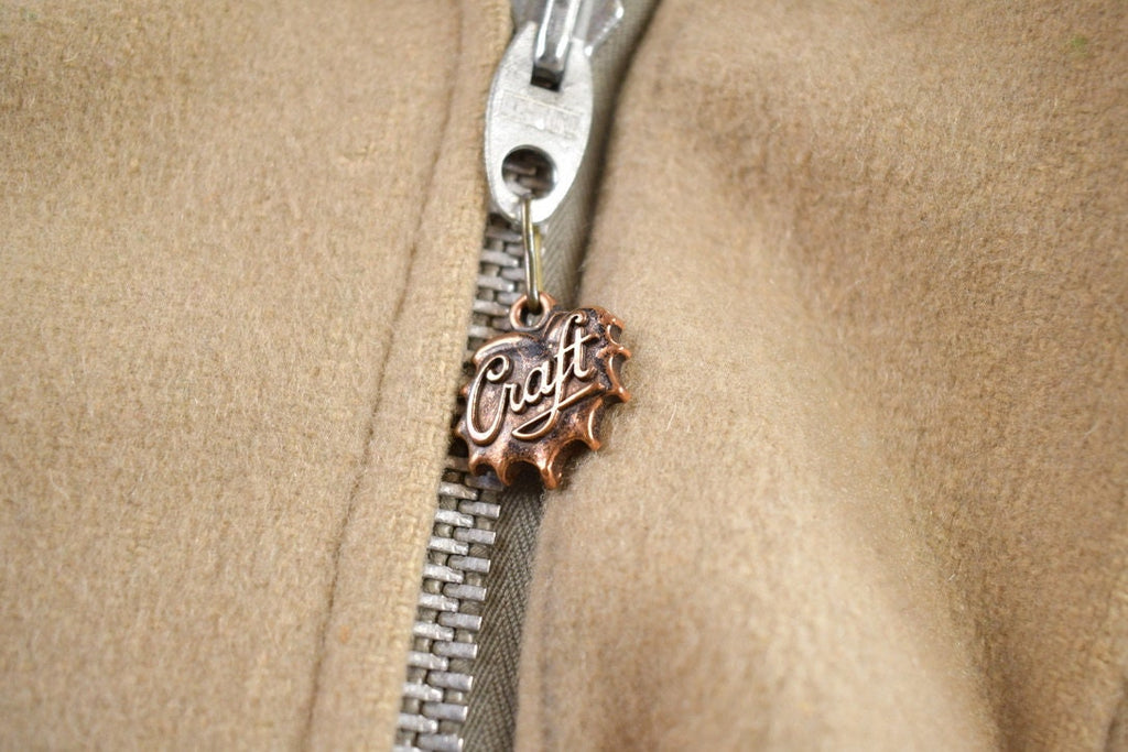 Vintage 1970s Craft Sportswear 100% Wool Toggle Button Up Fur Lined Jacket Made In Canada
