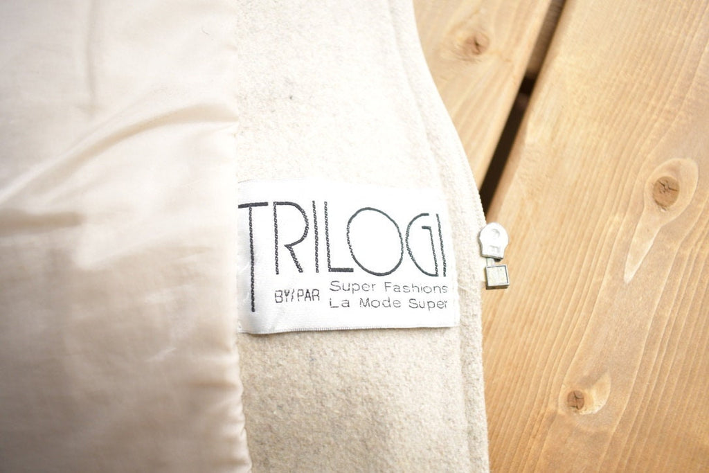 Vintage 1970s Trilogi By Super Fashions Wool Toggle Button Up Jacket