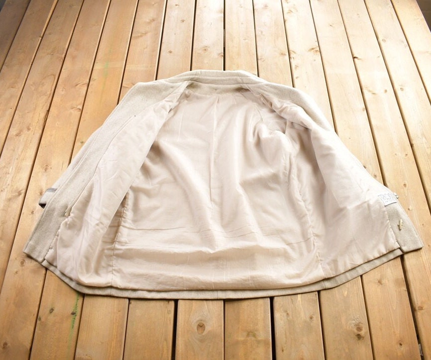 Vintage 1970s Trilogi By Super Fashions Wool Toggle Button Up Jacket