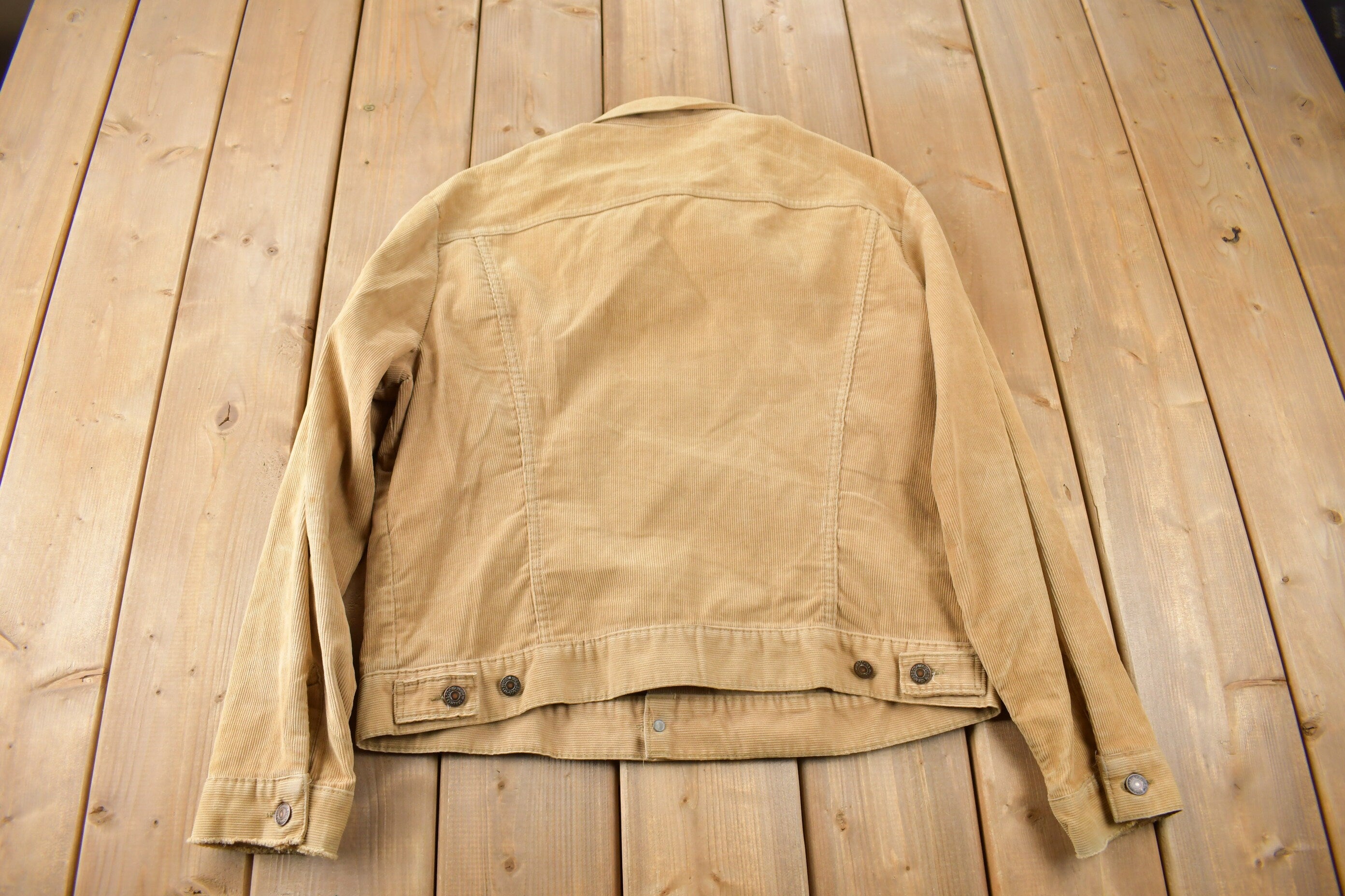 Vintage 1970s Levi's Corduroy Button Up Light Jacket