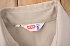 Vintage 1970s Levi's Black Tab Western Style Button Up Shirt Made in USA Size L