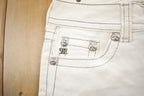 Vintage Y2K Miss Me White Bedazzled Low Rise Jeans Size 26x31