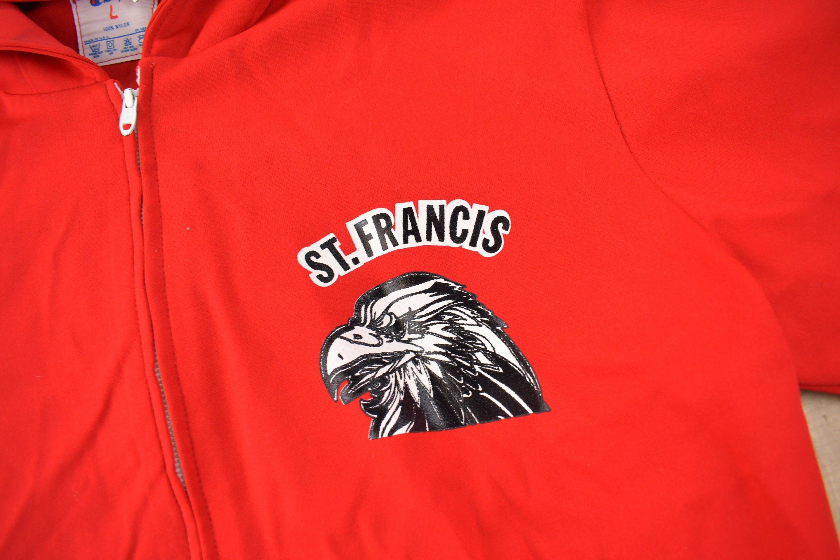 Vintage 1960s St. Francis Red Raiders Champion Varsity Jacket