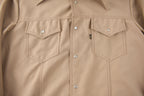Vintage 1970s Levi's Black Tab Big E Western Style Snap Button Up Shirt Made in USA Size XL