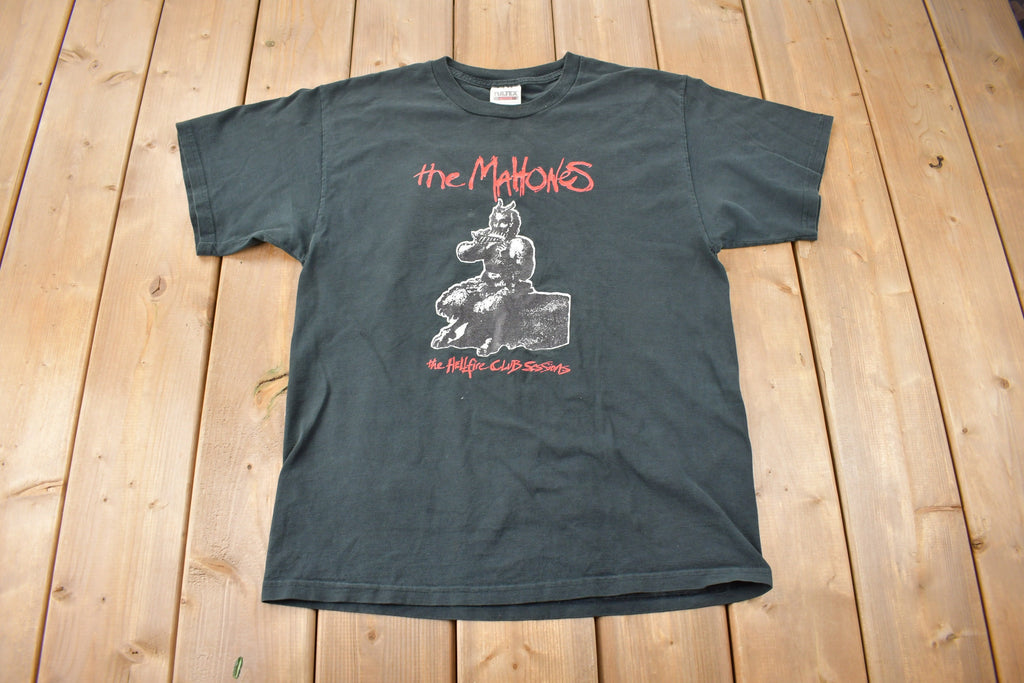 Vintage 1990s The Mahones The Hellfire Club Sessions Graphic Band Tee Size Large