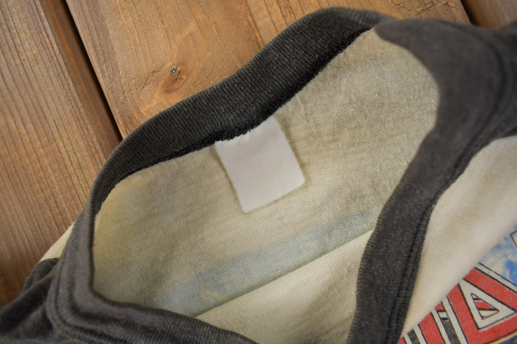 Vintage 1988 Iron Maiden Seventh Son Of A Seventh Son Raglan Band Tee Made In USA