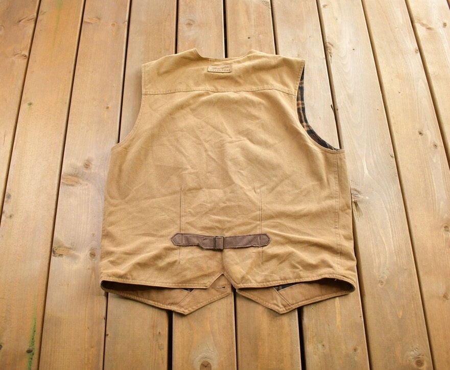 Vintage 1980s Wrangler Blanket Lined Work Vest Size XL