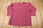 Vintage 1960s AON Embroidered Fraternity Football Jersey Shirt Size L Made In USA