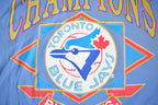 Vintage 1992 Toronto Blue Jays World Series Champions MLB Baseball Graphic Single Stitch T-Shirt Made In USA