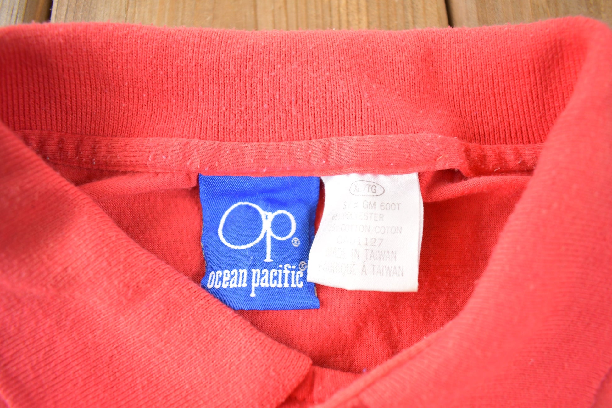 Vintage 1990s Ocean Pacific Button Up Golf Shirt Size XL