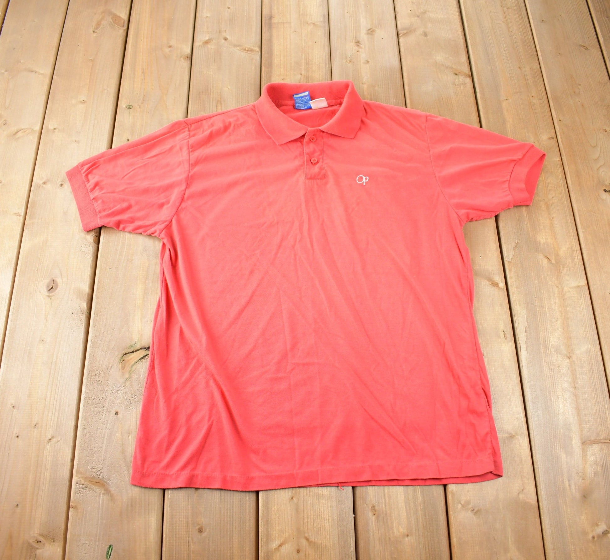 Vintage 1990s Ocean Pacific Button Up Golf Shirt Size XL