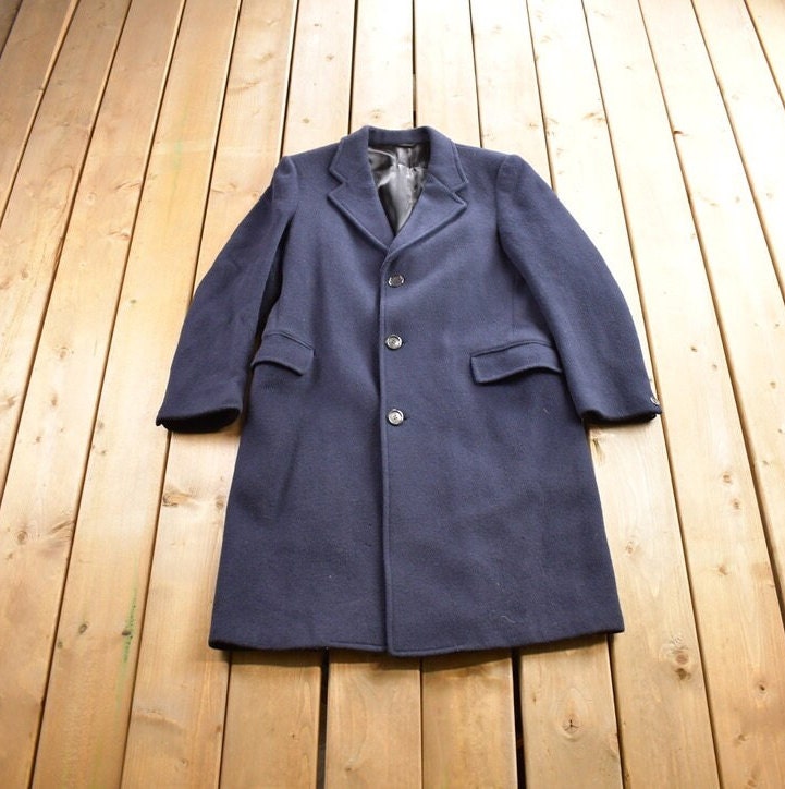 Vintage 1970s Gino Disegnatore 100% Wool Button Up Jacket Made In Canada