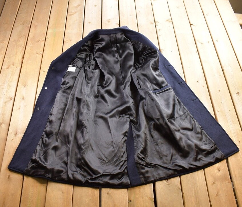 Vintage 1970s Gino Disegnatore 100% Wool Button Up Jacket Made In Canada