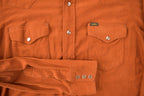 Vintage 1970s Lee Western Style Pearl Snap Button Up Shirt Made in USA Size L