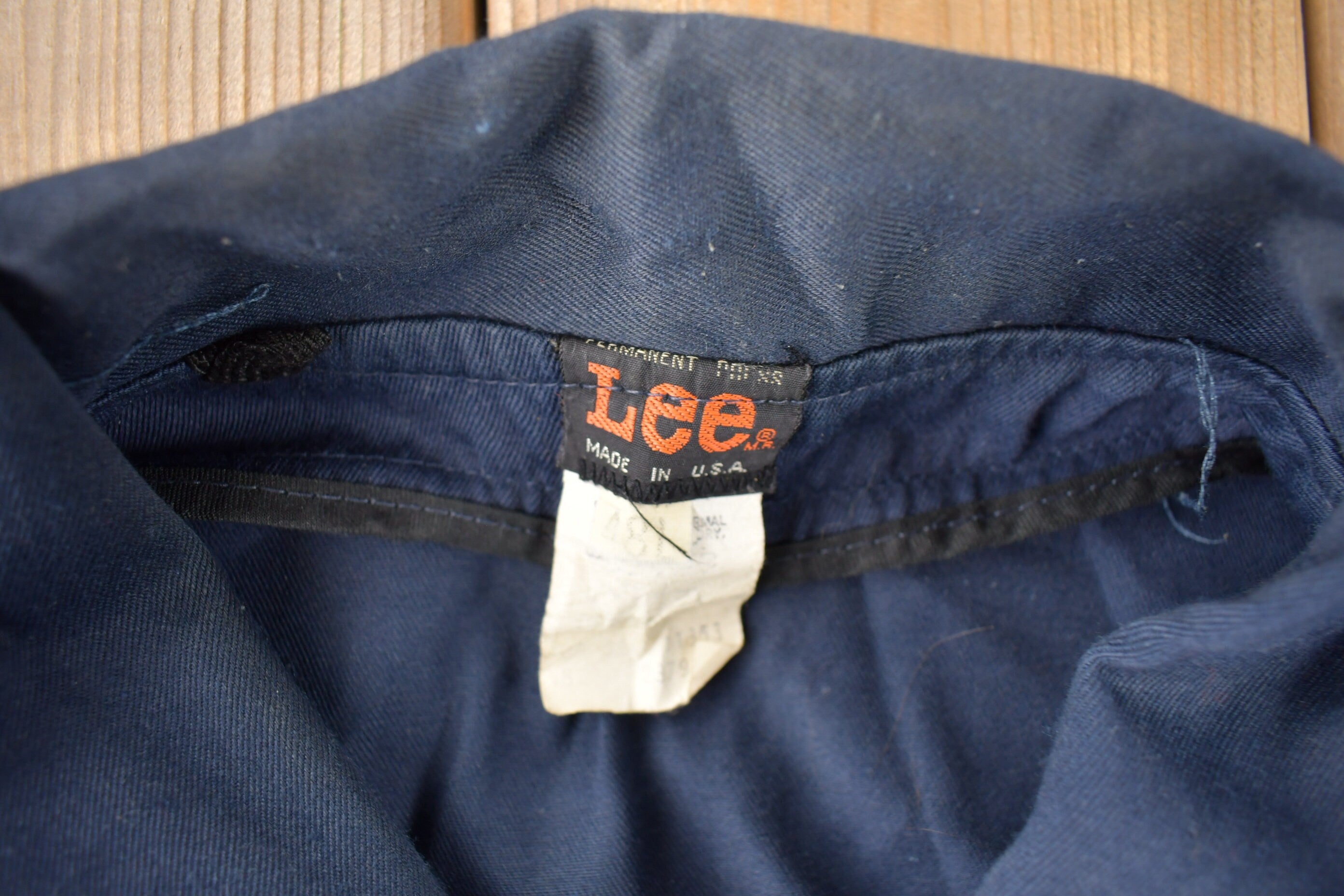 Vintage 1970s Lee Boxy Canvas Work Jacket Made In USA Size 48L