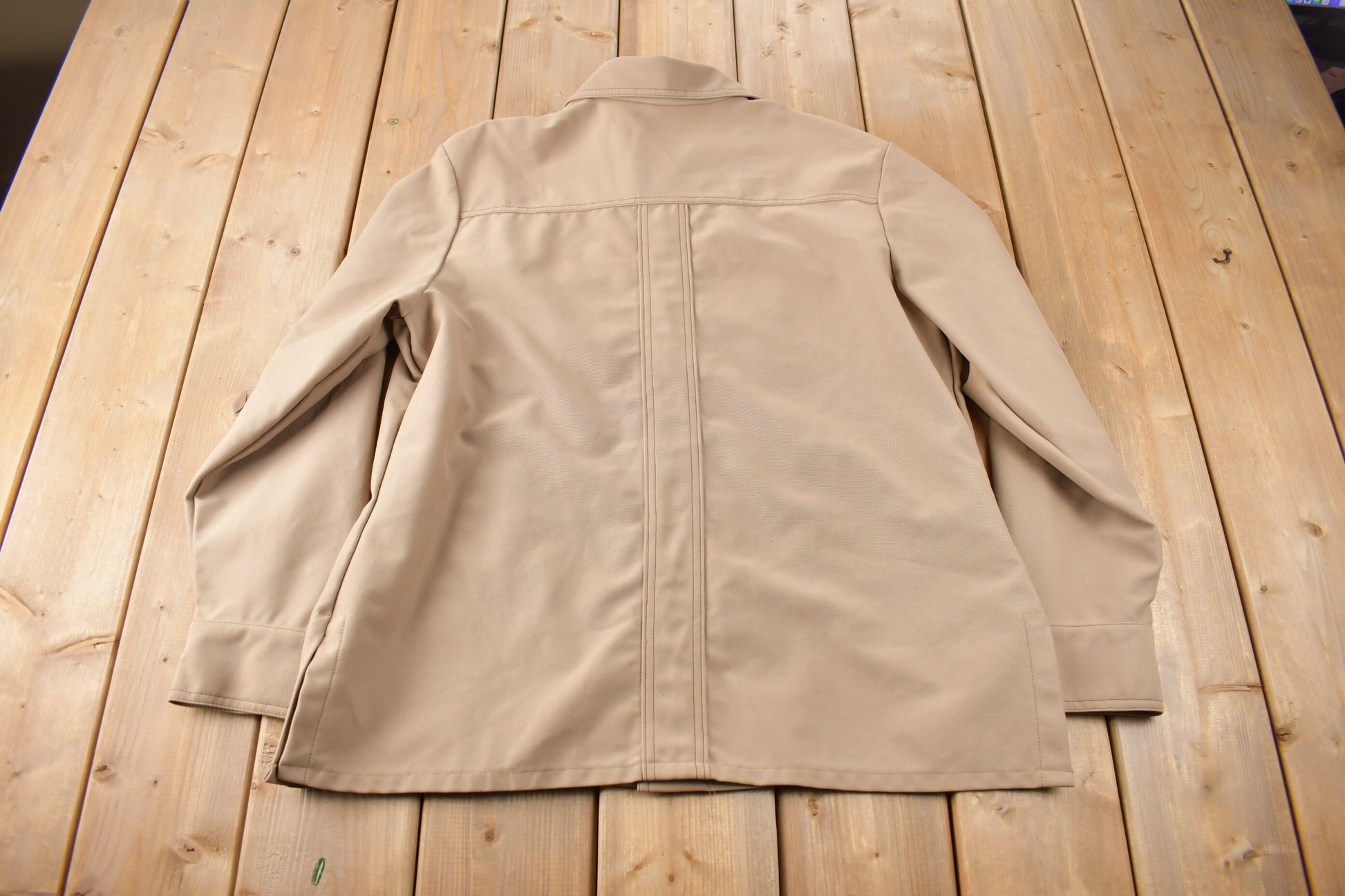 Vintage 1970s Levi's Black Tab Big E Western Style Snap Button Up Shirt Made in USA Size XL