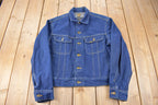 Vintage 1970s Lee Jean Jacket Size 44R Made In USA