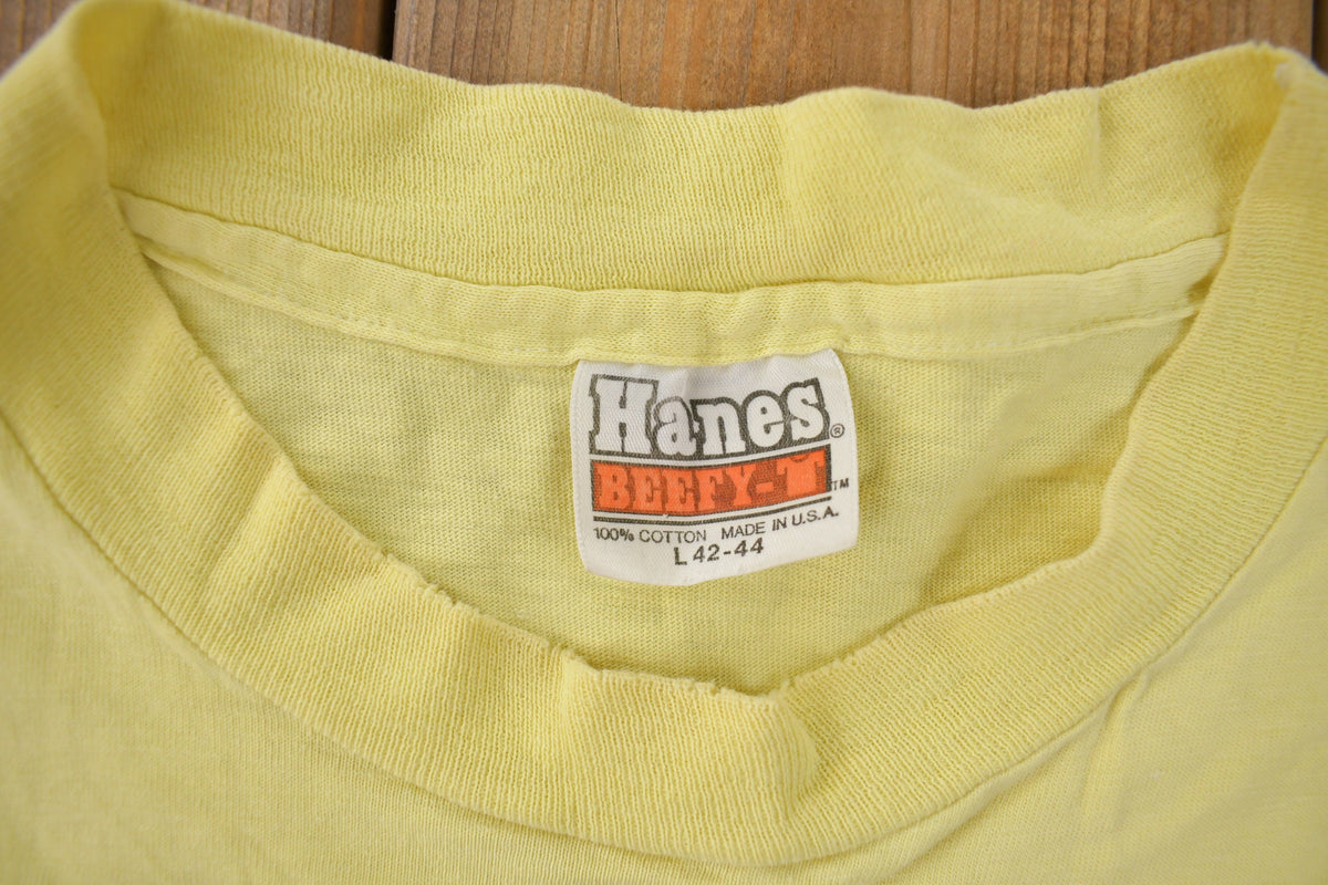 Vintage 1970S Fear and Loathing In Las Vegas Single Stitch Graphic T Shirt Made In USA Size Large