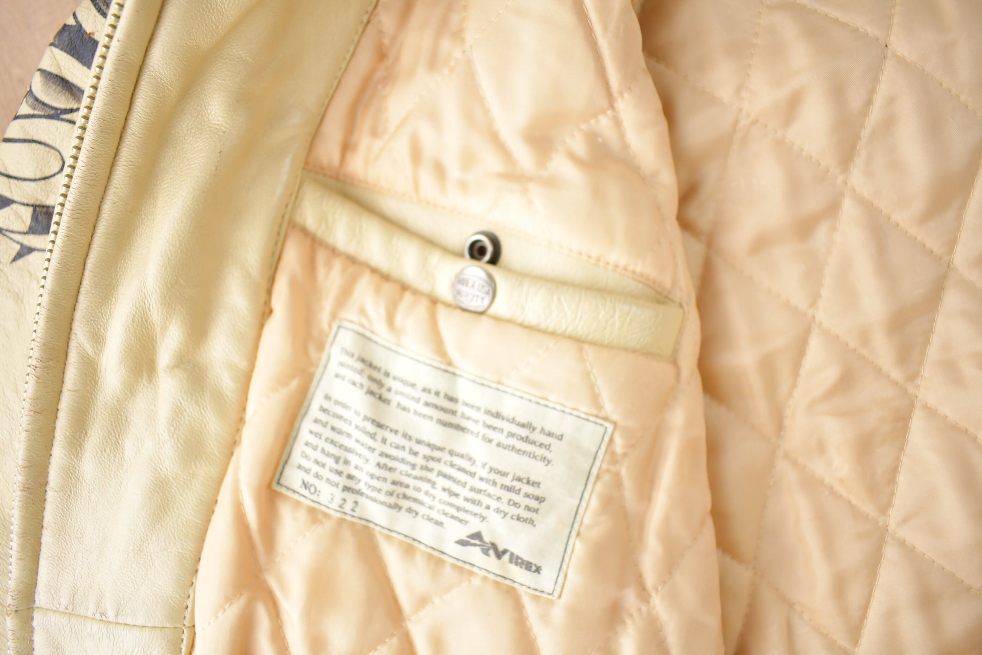 Vintage 1990s Avirex USA Japanese Dragons Graphic Leather Jacket Size 3XL