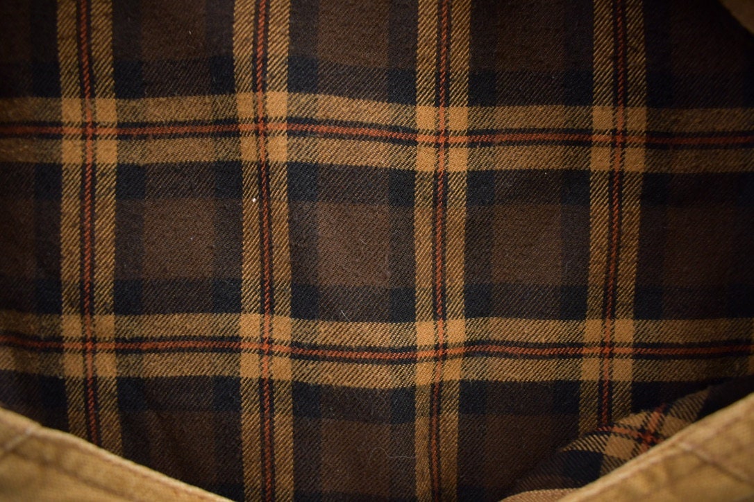 Vintage 1980s Wrangler Blanket Lined Work Vest Size XL