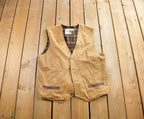 Vintage 1980s Wrangler Blanket Lined Work Vest Size XL