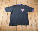 Vintage 1990s Lightning Bolt Blank T Shirt Made In USA Size L