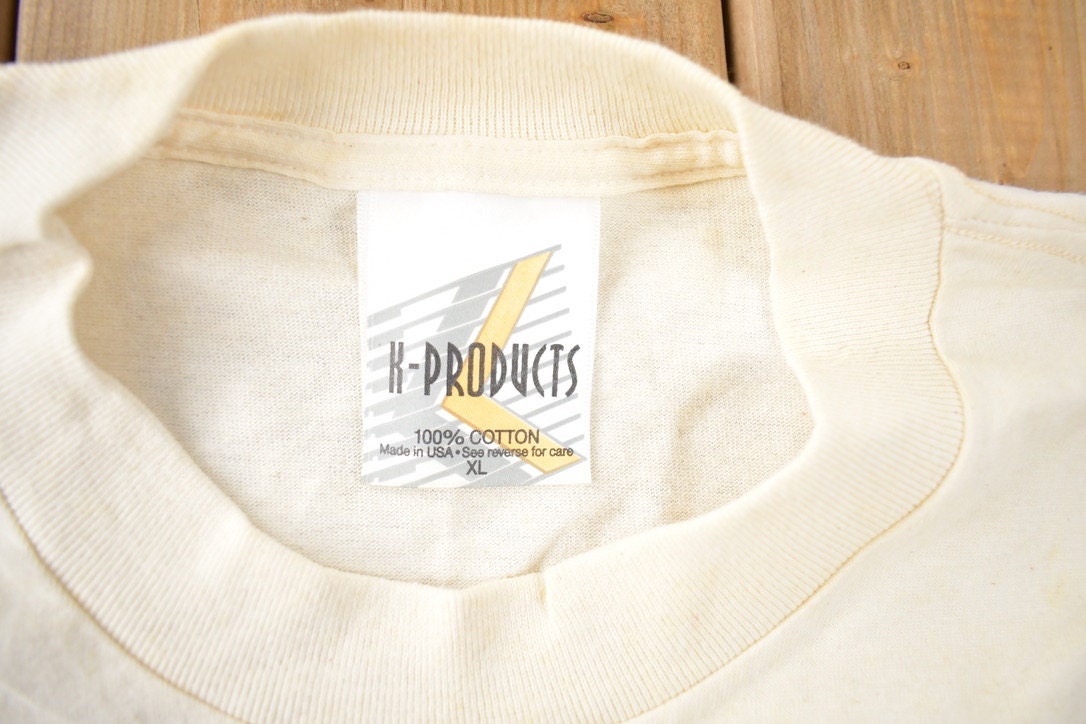 Vintage 1980s Ciba Seeds Single Stitch Graphic T-Shirt Made In USA Size XL