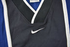 Vintage 1990s Nike Middle Swoosh Blue Jersey Style T Shirt Size S