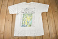 Vintage 2001 Los Angeles Lakers NBA Basketball Championship Newspaper Graphic T-Shirt Size M