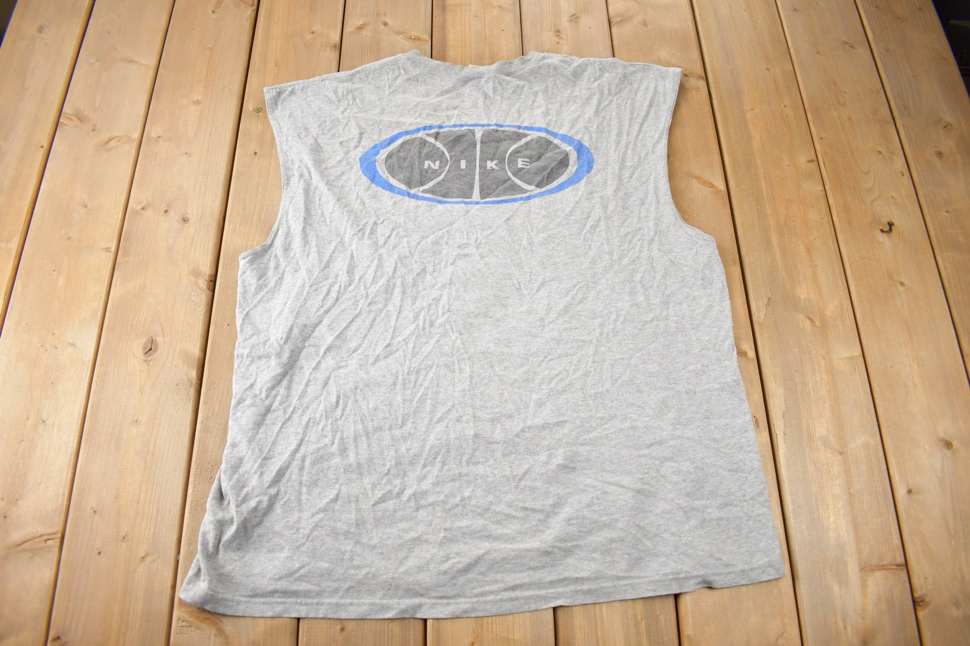 Vintage 1990s Nike Graphic Tank Top Shirt Made In USA Size XL