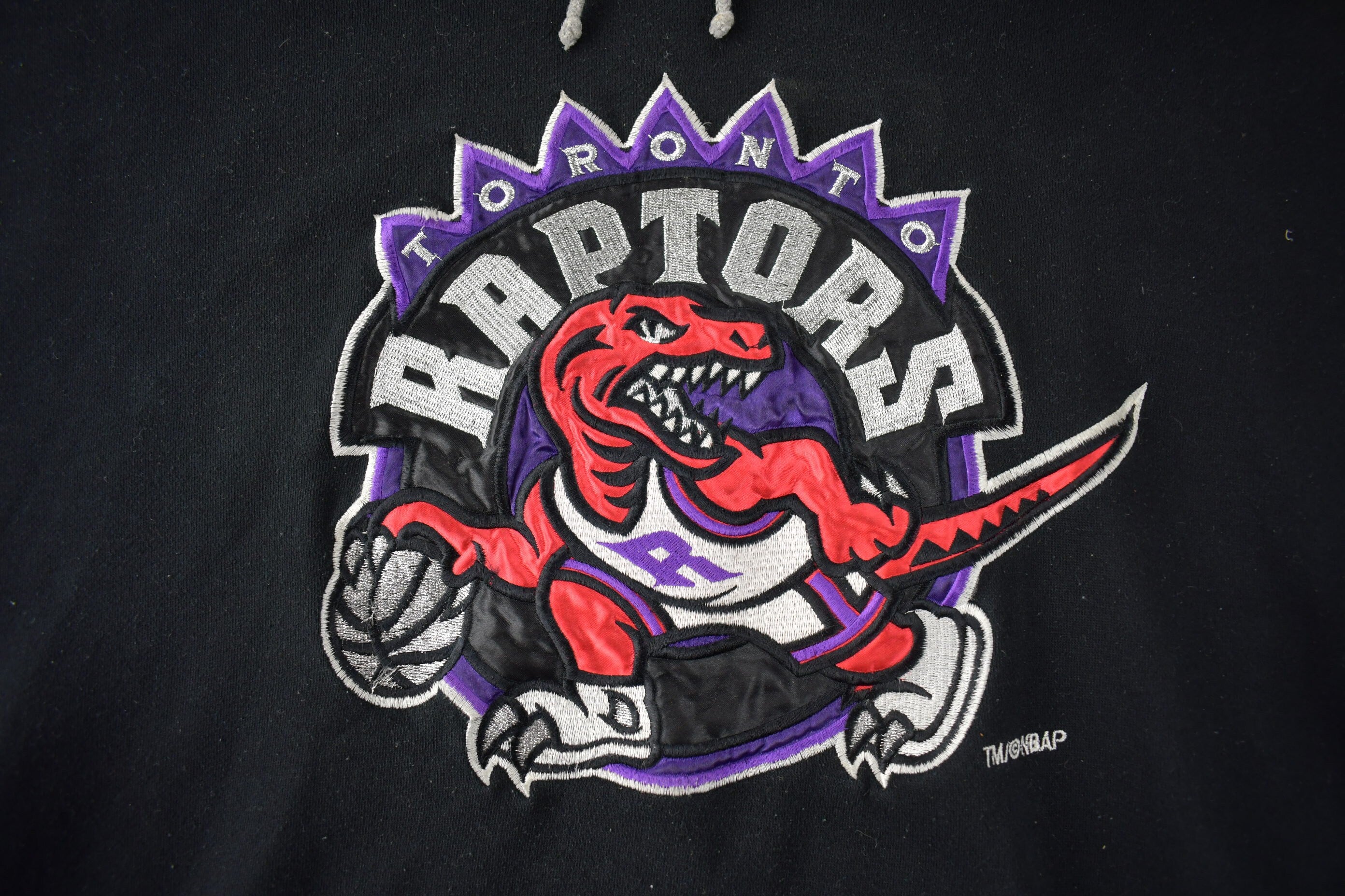 Vintage 1994 Toronto Raptors NBA Embroidered Starter Hoodie Size XL