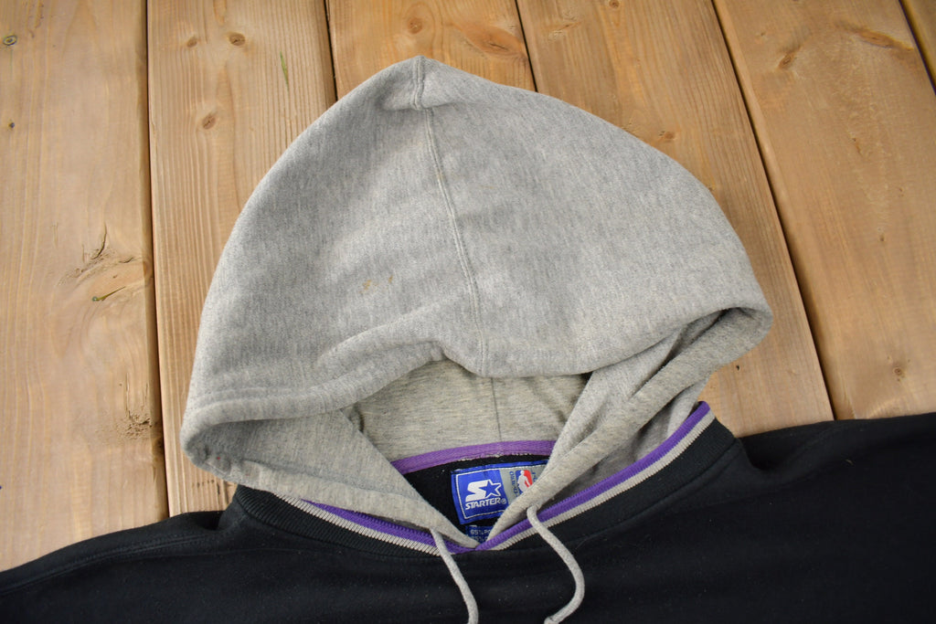 Vintage 1994 Toronto Raptors NBA Embroidered Starter Hoodie Size XL