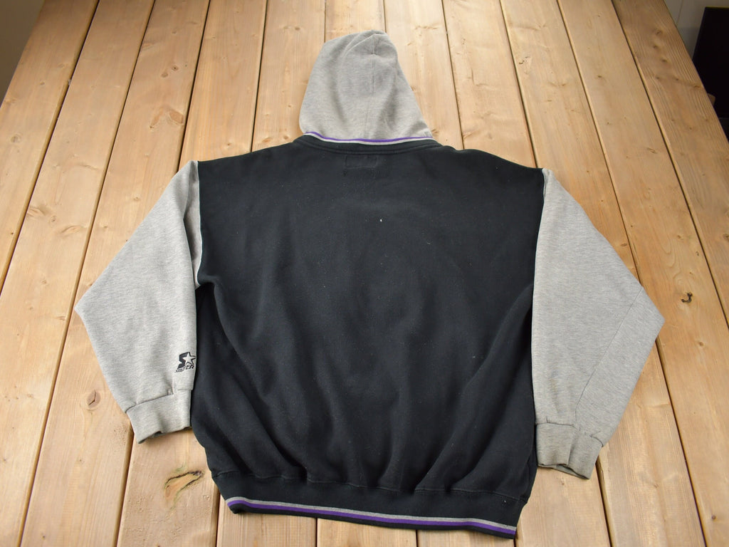 Vintage 1994 Toronto Raptors NBA Embroidered Starter Hoodie Size XL